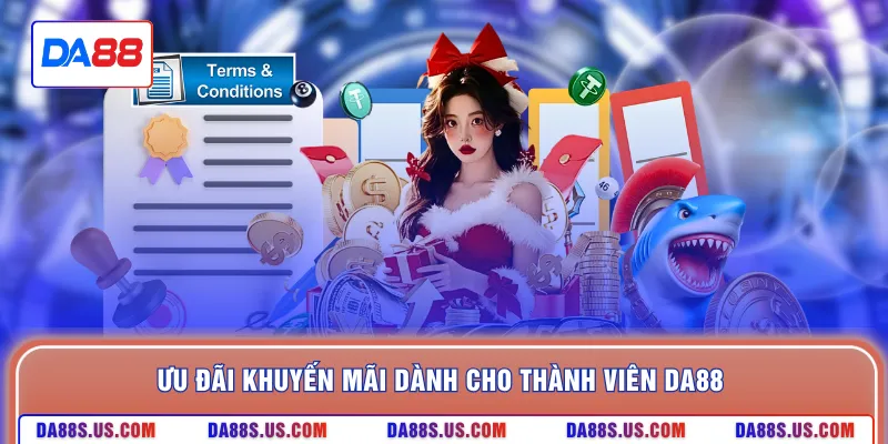 Ưu đãi khuyến mãi dành cho thành viên DA88